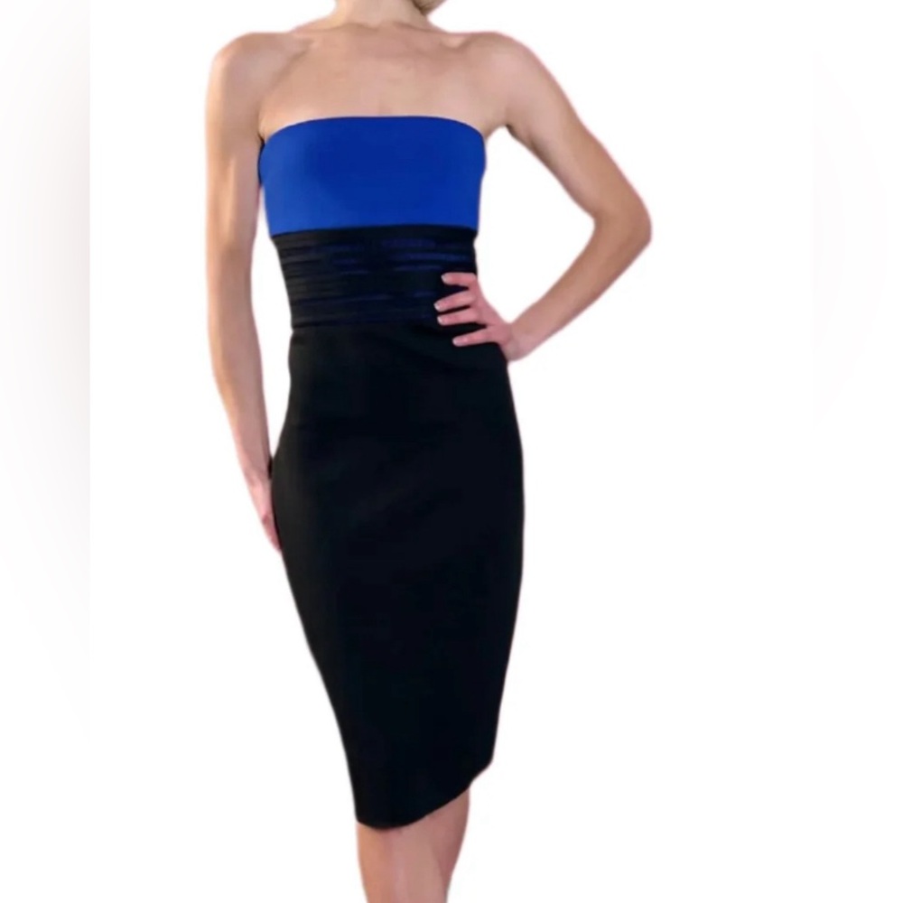 Milly Italian tech strapless dress. NWT